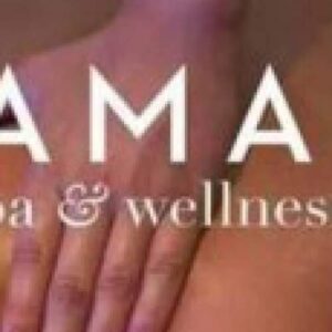 A close-up of a back massage, overlaid with "King & Queen of the day" in white text, invites you to enjoy a luxurious spa and wellness experience in a serene, soothing environment.
