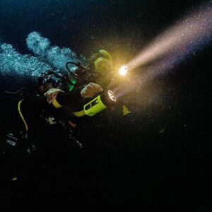 Dive into Darkness: 1 Tank Guided Night Dive at Jan Thiel Diving