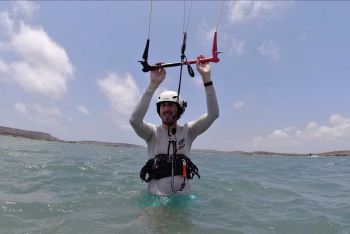 Introducción al kitesurf en Curazao